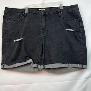 Vigoss Marley distressed shorts in gray size 24W NWT
